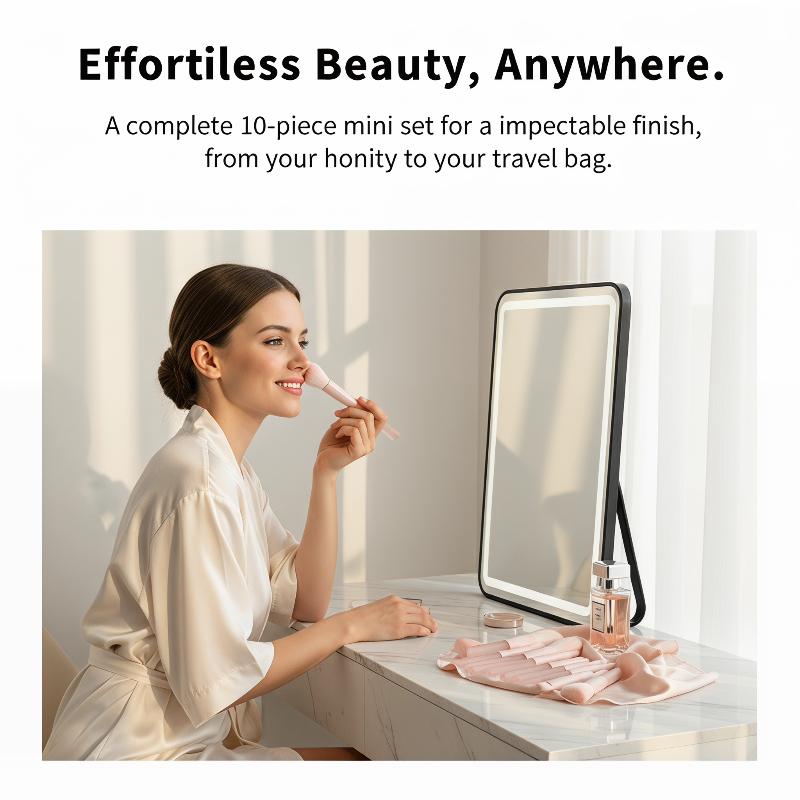Beauty Makeup Events - مجموعة من 10 فرش مكياج اصطناعية