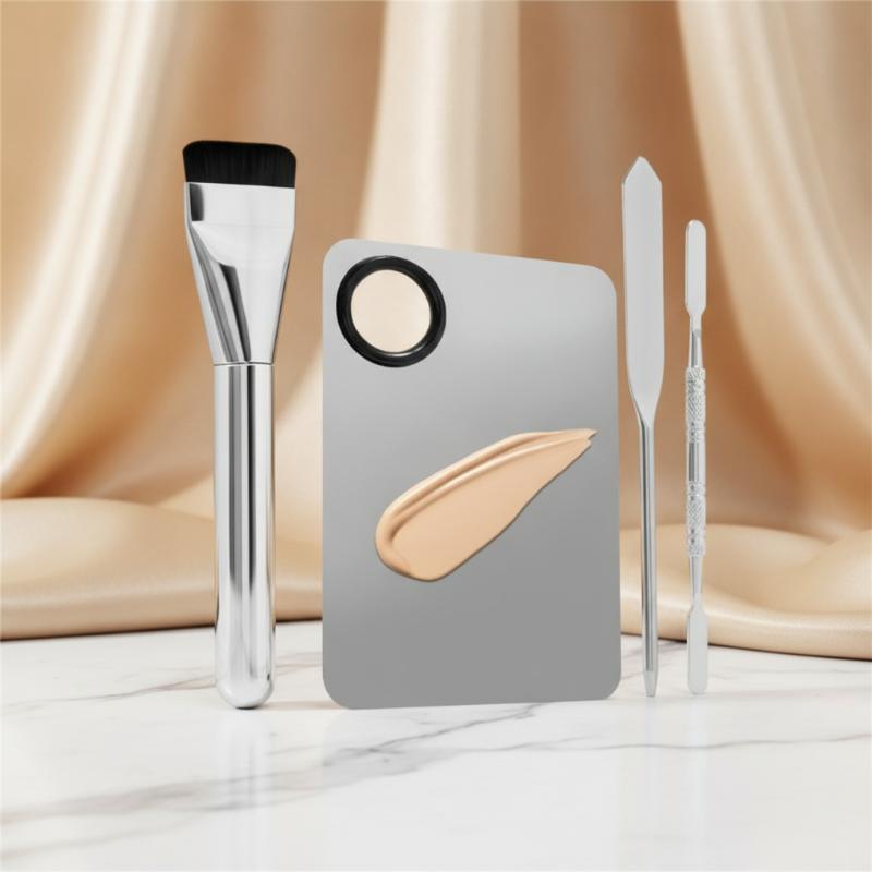 Beauty Makeup Eyeshadow Palette - جديد: 4 قطع من لوحة خلط