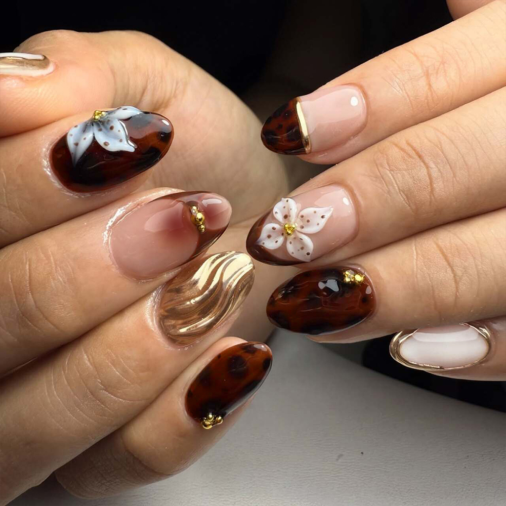 Nail Extension Tips - 24 قطعة من أظافر الجل الطويلة
