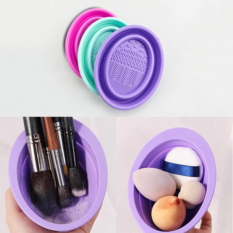 Beauty Makeup Products - منظف فرشاة مكياج من السيليكون الناعم