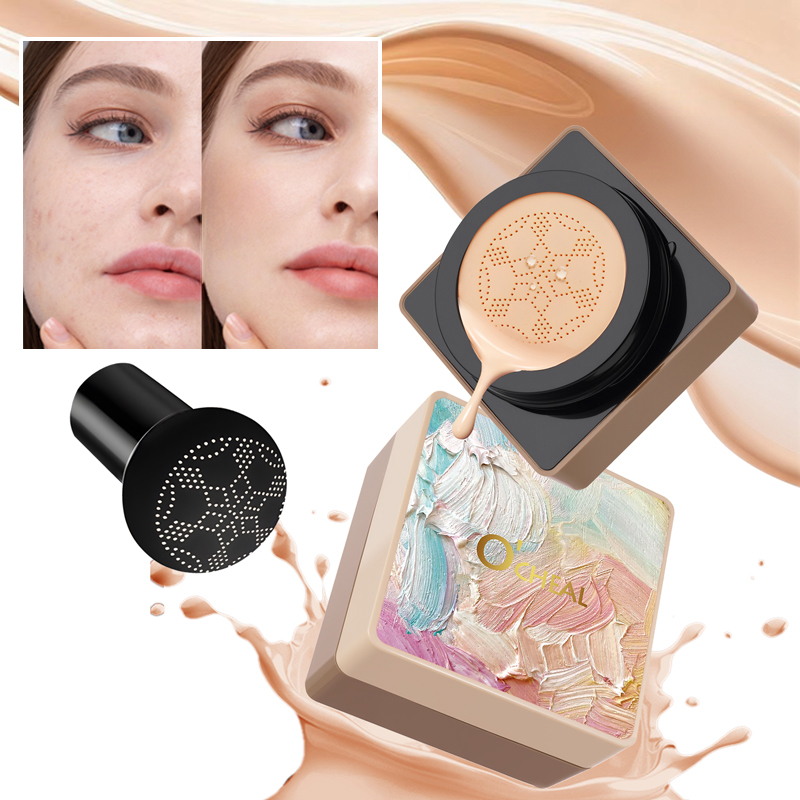Concealer Full Coverage - كريم أساس O'CHEAL على شكل فطر،