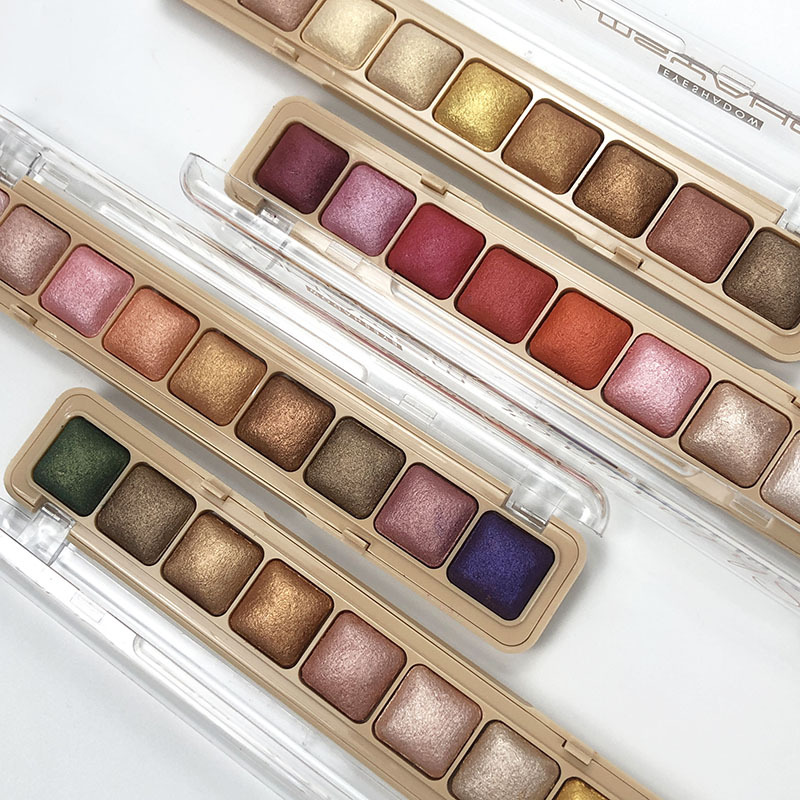 Beauty Makeup Eyeshadow Palette - 1 قطعة عينيه بريق ماتي هيغليغتر