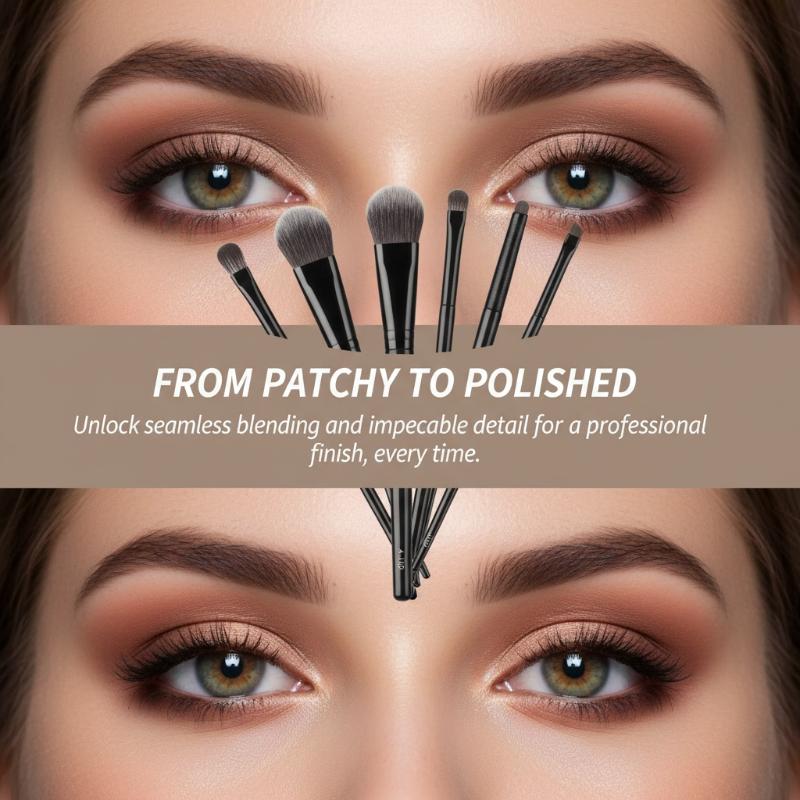 Beauty Makeup Eyeshadow - مجموعة فرش مكياج للعيون 5/6/8/10 قطع،