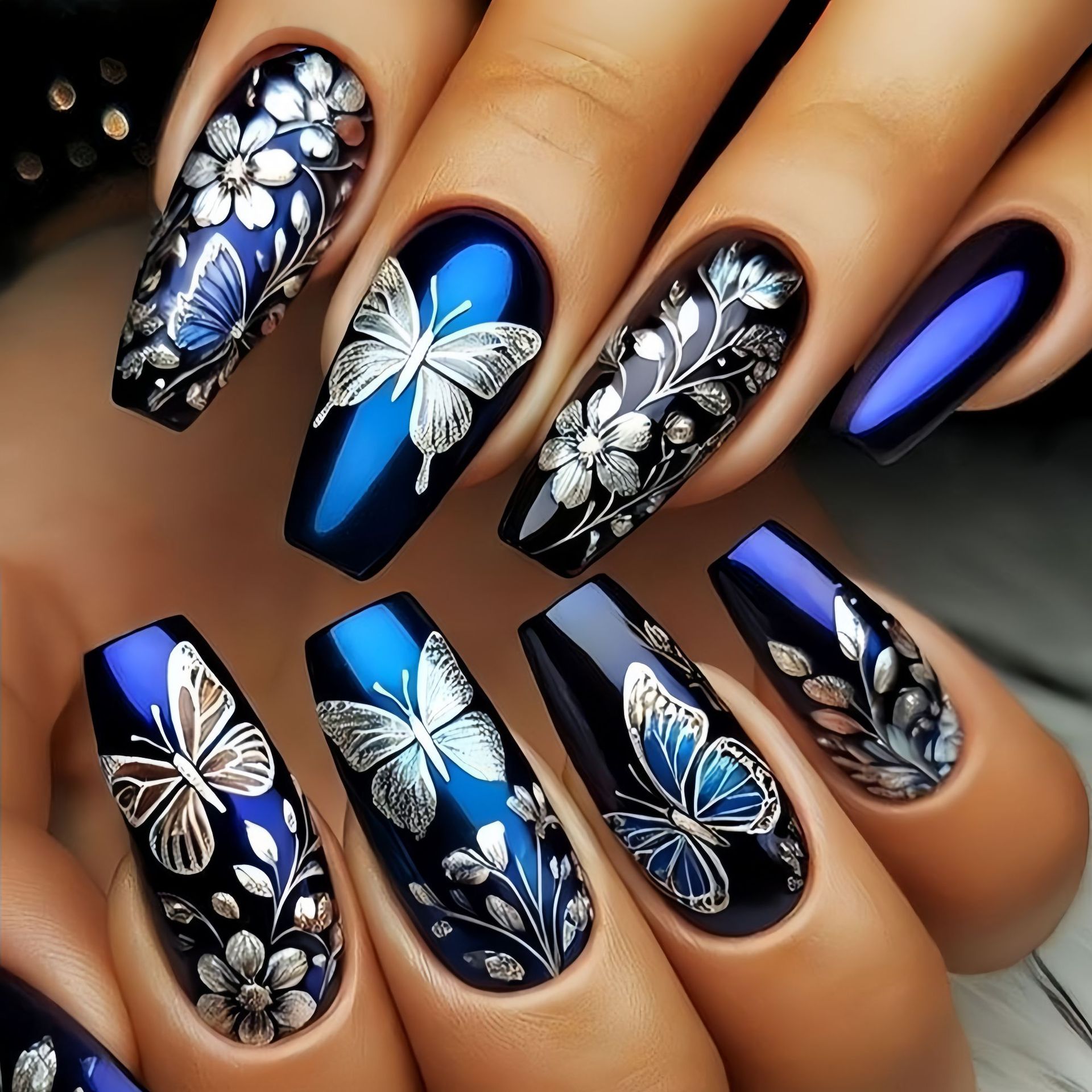 Nail Extension Tips - أظافر صناعية متوسطة الطول للنساء والفتيات
