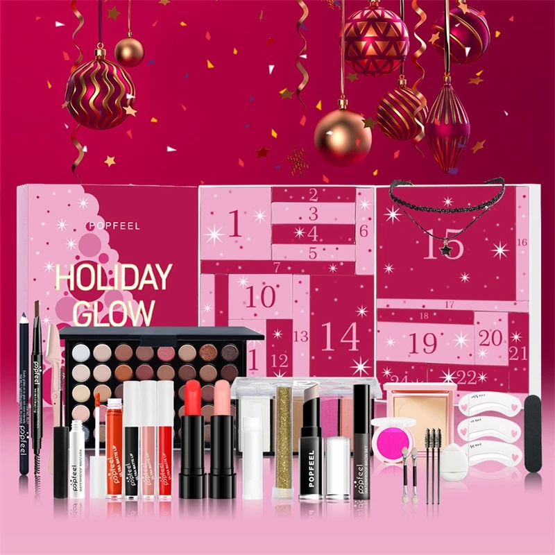 Beauty Makeup Events - مجموعة مكياج عيد الميلاد للعد التنازلي،
