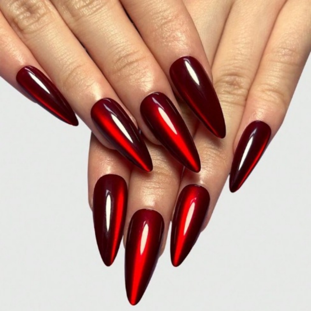 Nail Extension Tips - 24 قطعة رأس مستدير غطاء كامل