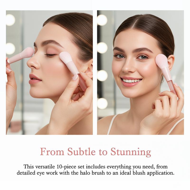 مجموعة من 10 فرش مكياج اصطناعي - مراجعة Beauty Makeup Events وسعره