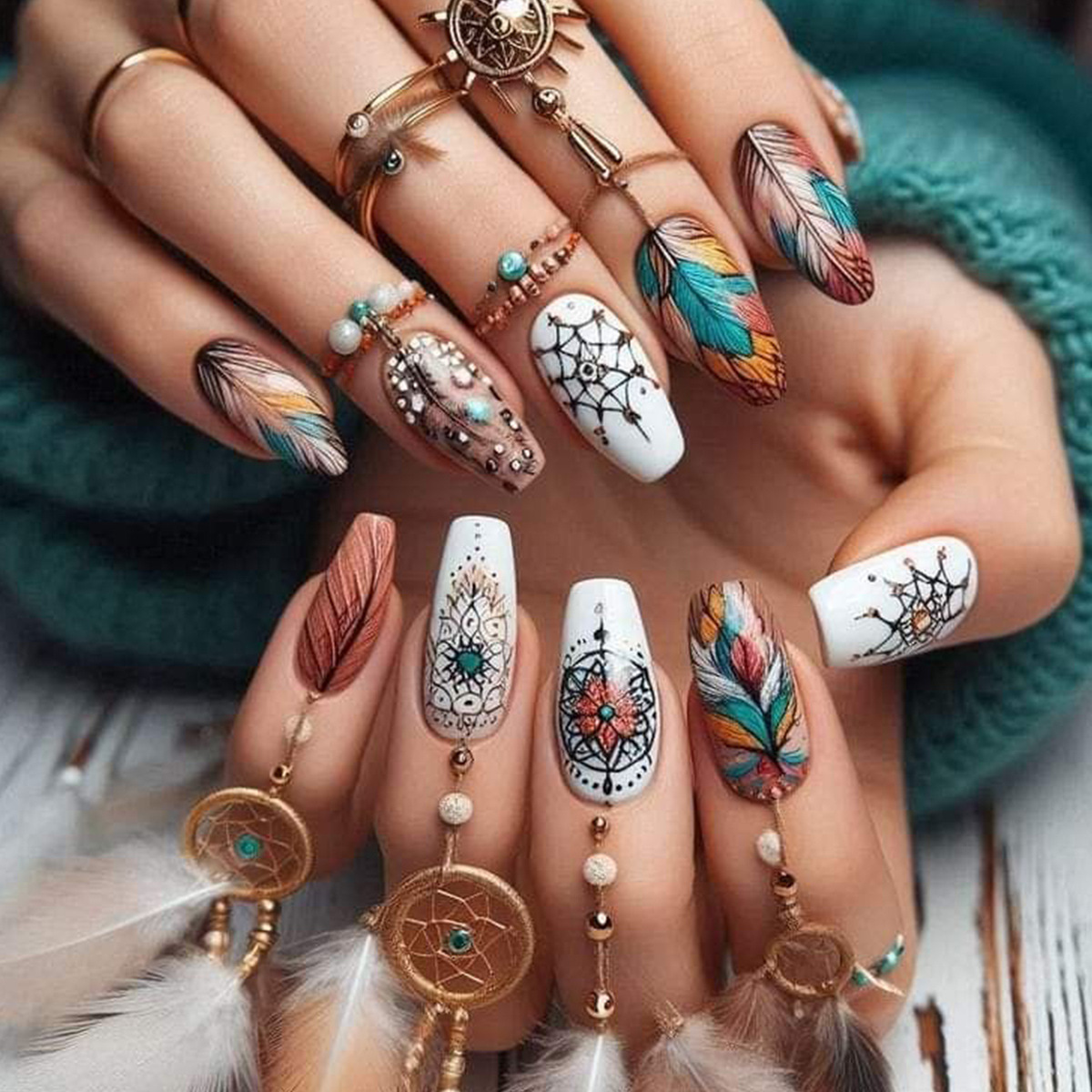 24 قطعة/المجموعة/مجموعة أظافر  - مراجعة Nail Extension Tips وسعره