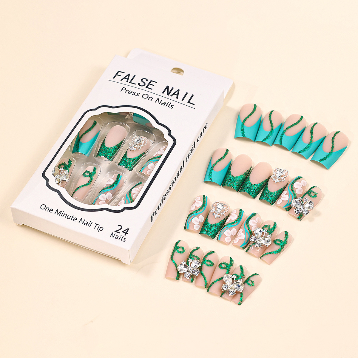تابوت طويل يضغط على الأظافر ،  - مراجعة Nail Extension Tips وسعره