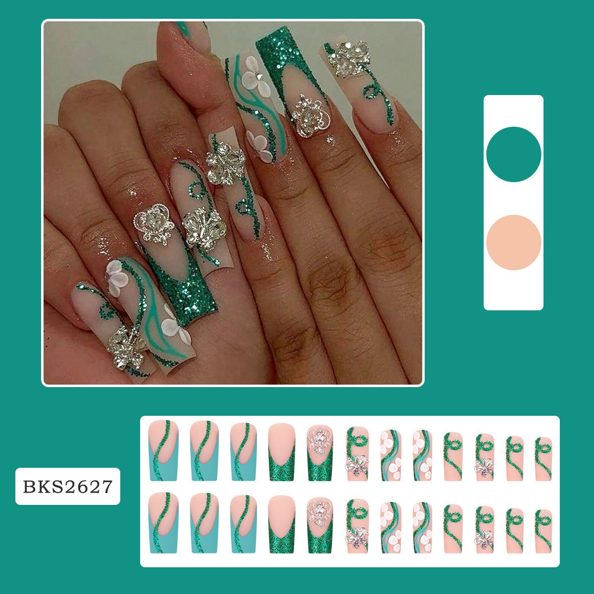 تابوت طويل يضغط على الأظافر ،  - مراجعة Nail Extension Tips وسعره