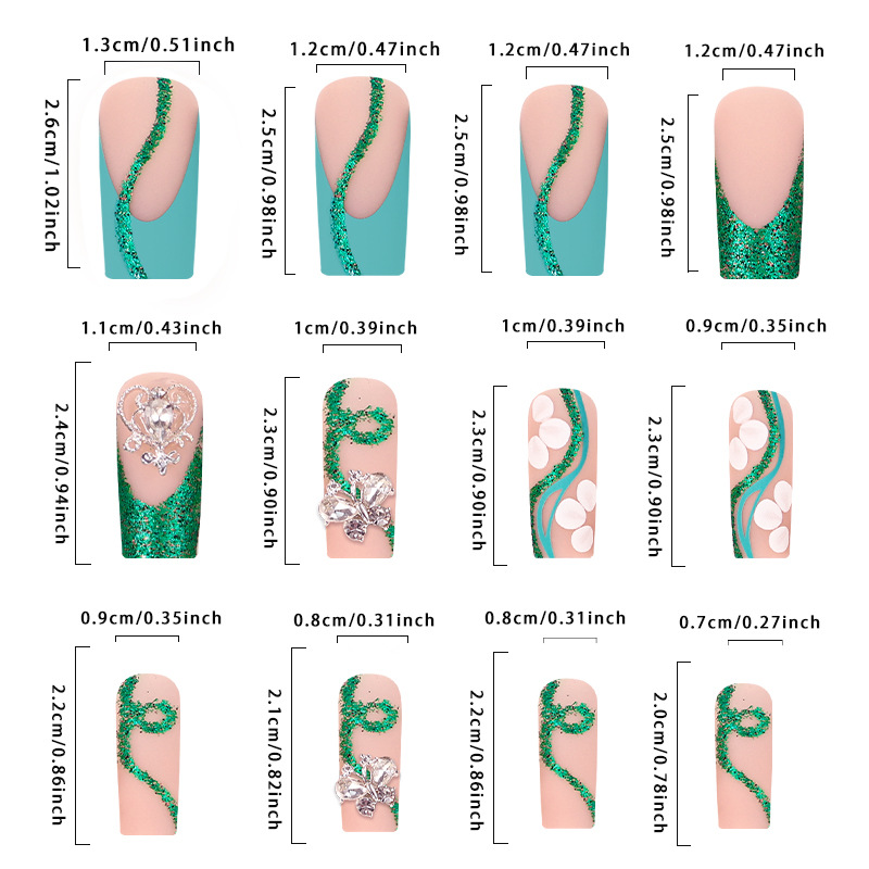 تابوت طويل يضغط على الأظافر ،  - مراجعة Nail Extension Tips وسعره