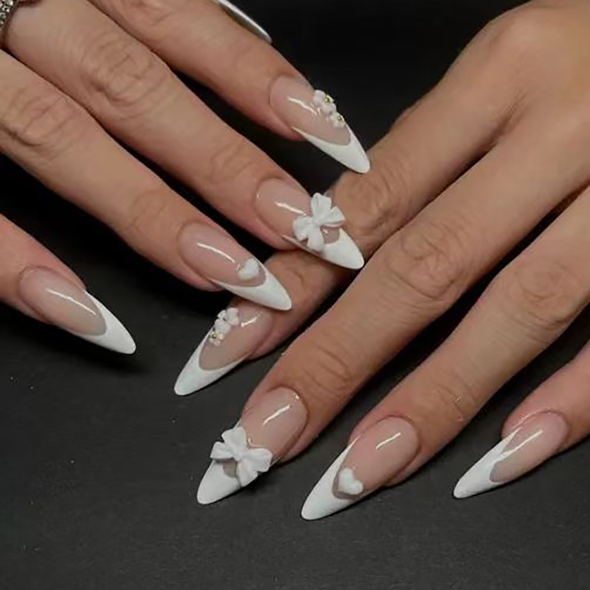 24 قطعة حجر الراين الموضة اضغط - مراجعة Nail Extension Tips وسعره