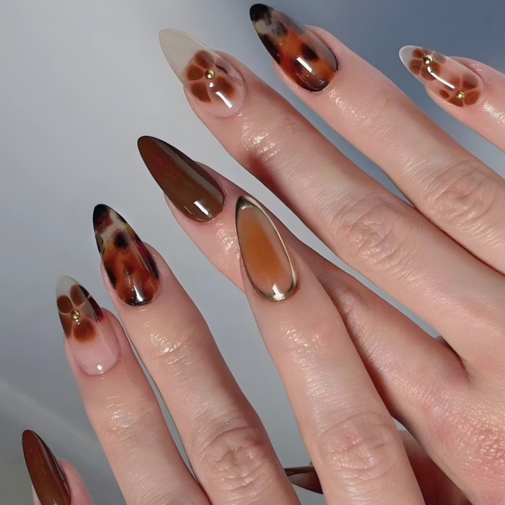 24 قطعة حجر الراين الموضة اضغط - مراجعة Nail Extension Tips وسعره