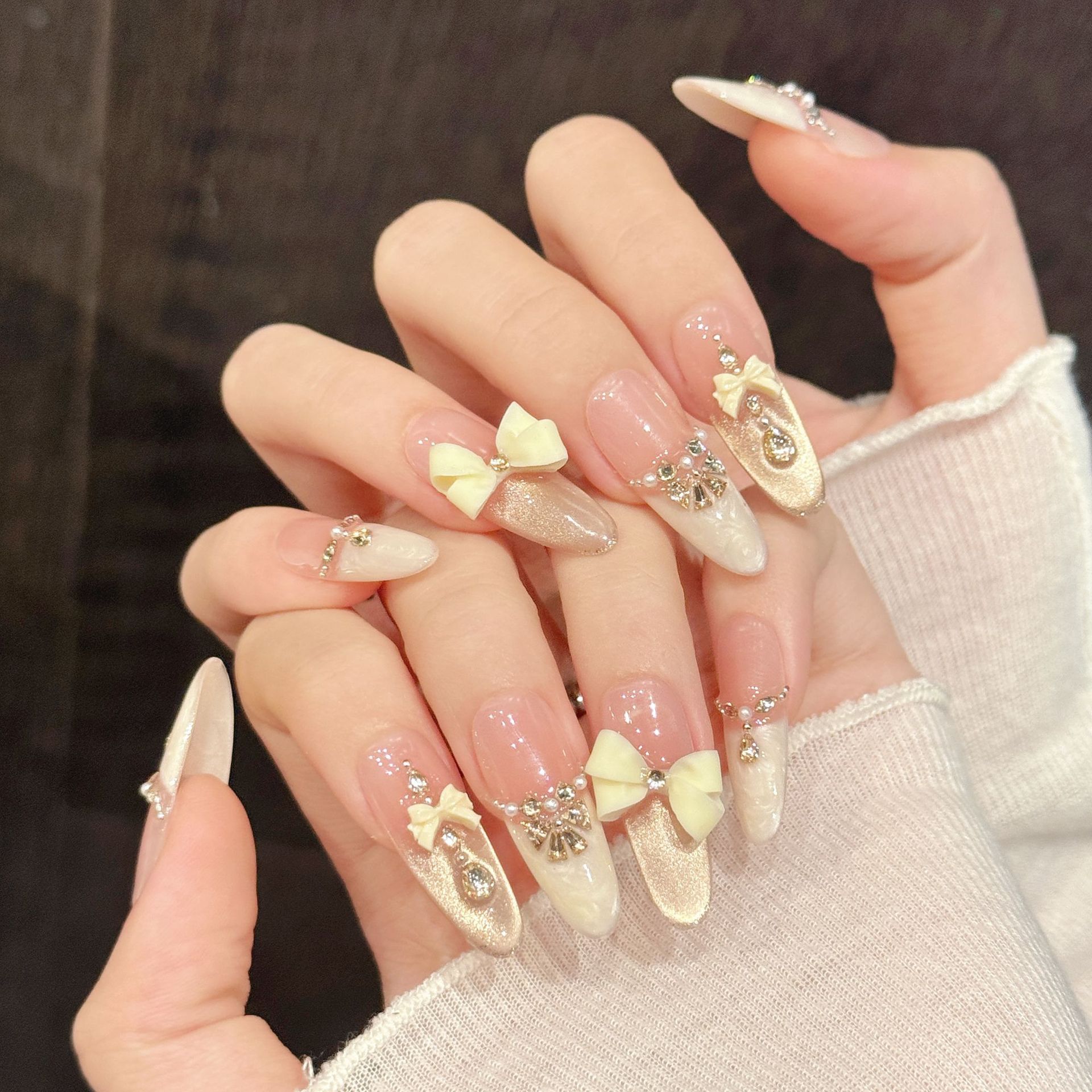 10 قطعة الصحافة اليدوية على ال - مراجعة Nail Extension Tips وسعره