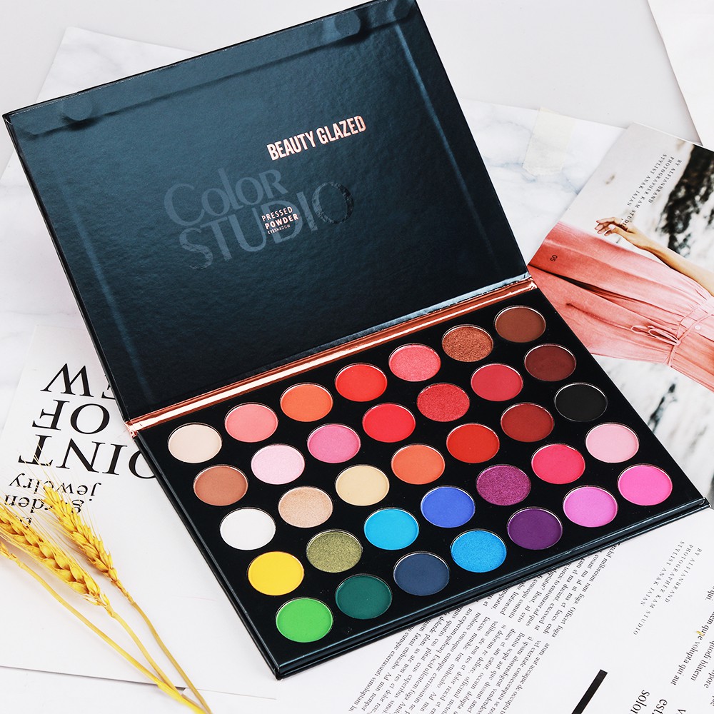 لوحة ظلال عيون من بيوتي جلازيد - مراجعة Beauty Makeup Eyeshadow Palette وسعره