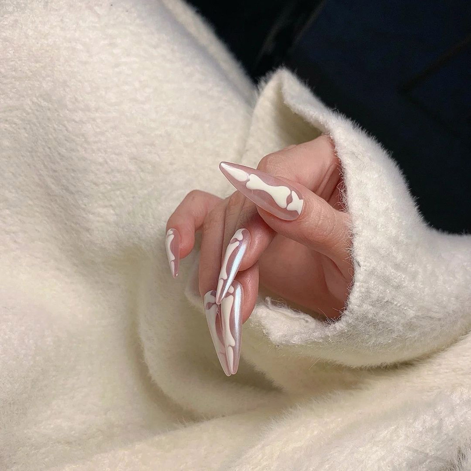 أظافر صناعية على طراز الهالوان - مراجعة Nail Extension Tips وسعره