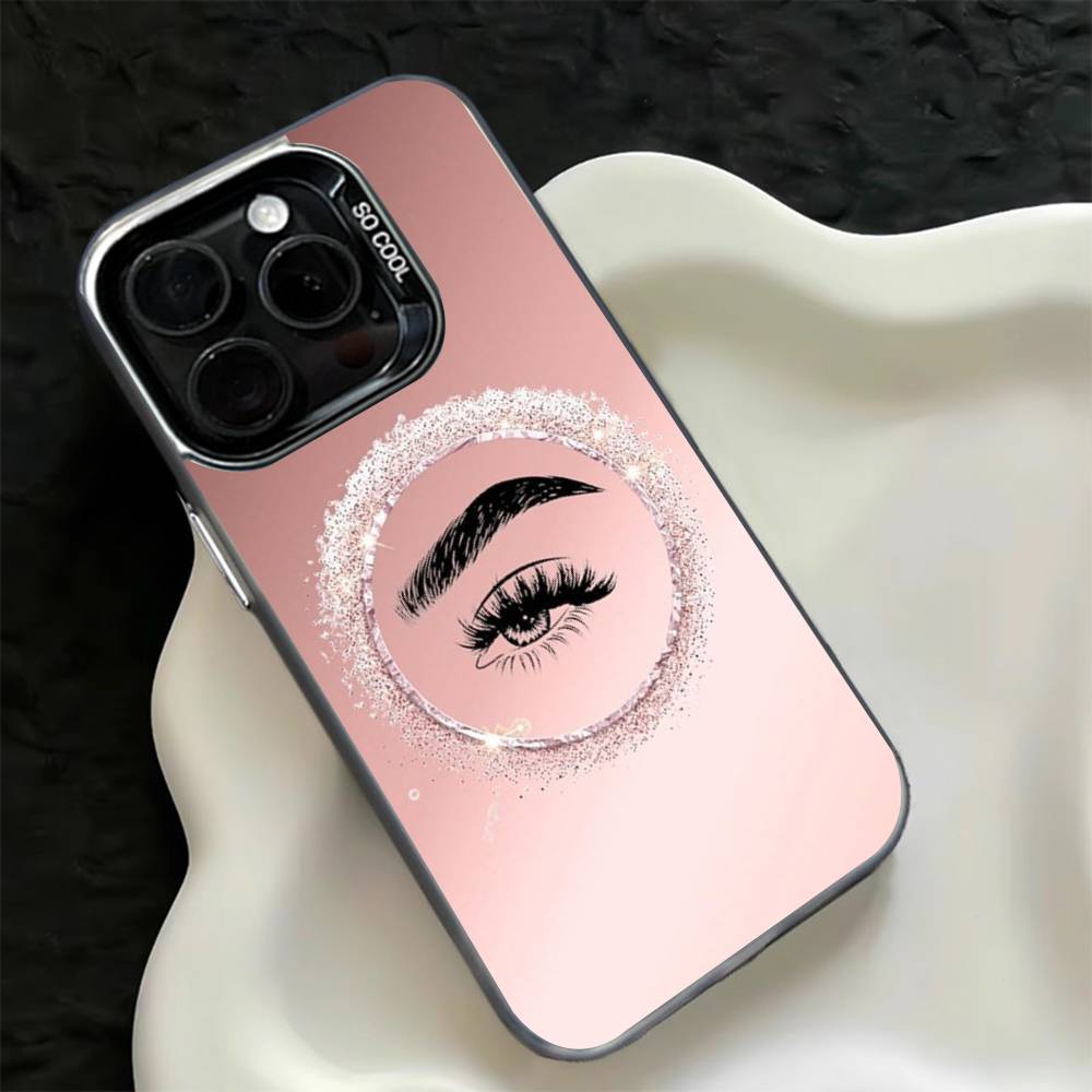 غطاء هاتف بتصميم رموش وحواجب ل - مراجعة Makeup Is Beauty Quotes وسعره