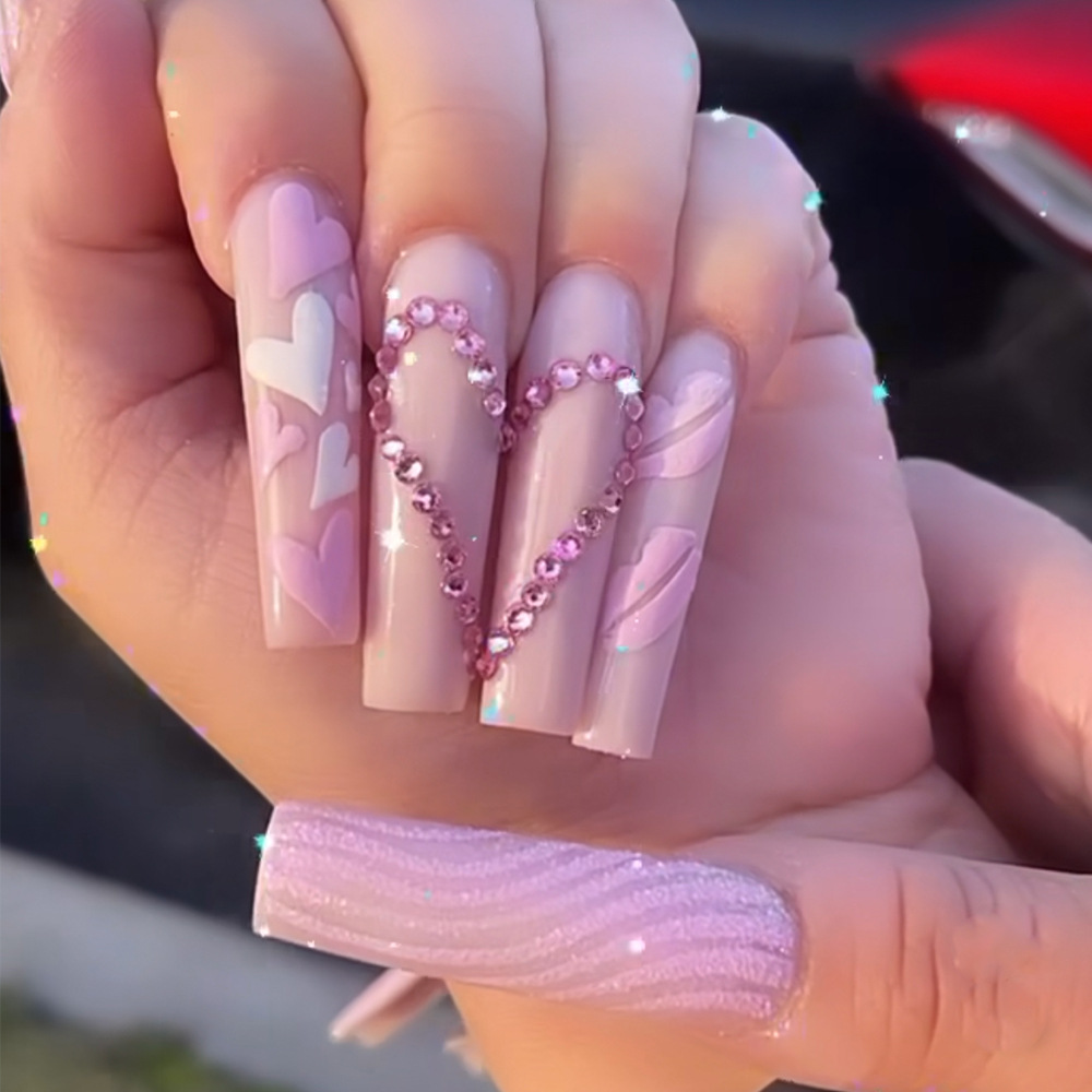 أظافر صناعية متوسطة الطول بتصم - مراجعة Nail Extension Tips وسعره