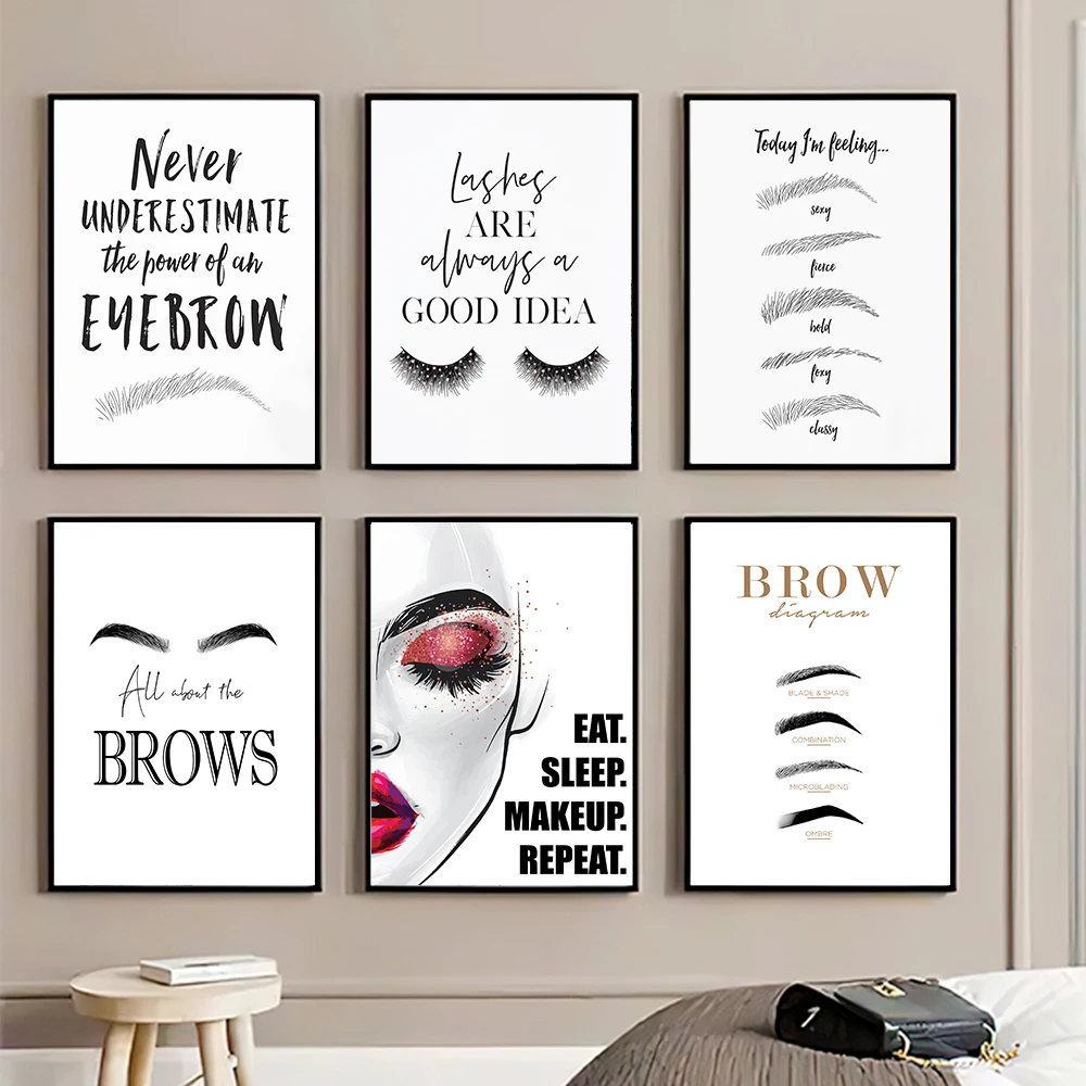 موضة ماكياج قماش اللوحة ، الحا - مراجعة Makeup Is Beauty Quotes وسعره