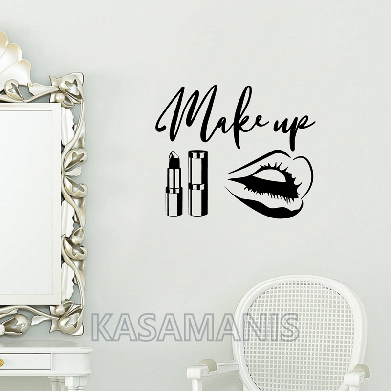 ماكياج إقتباس ملصقات فنية جدار - مراجعة Makeup Is Beauty Quotes وسعره