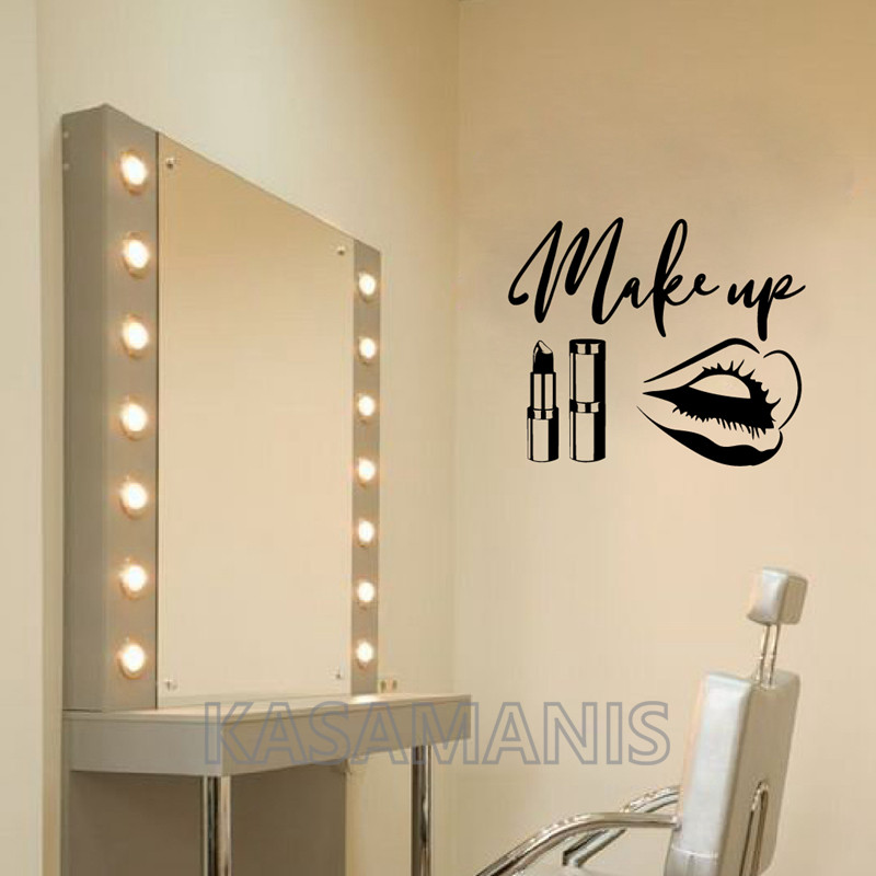 ماكياج إقتباس ملصقات فنية جدار - مراجعة Makeup Is Beauty Quotes وسعره